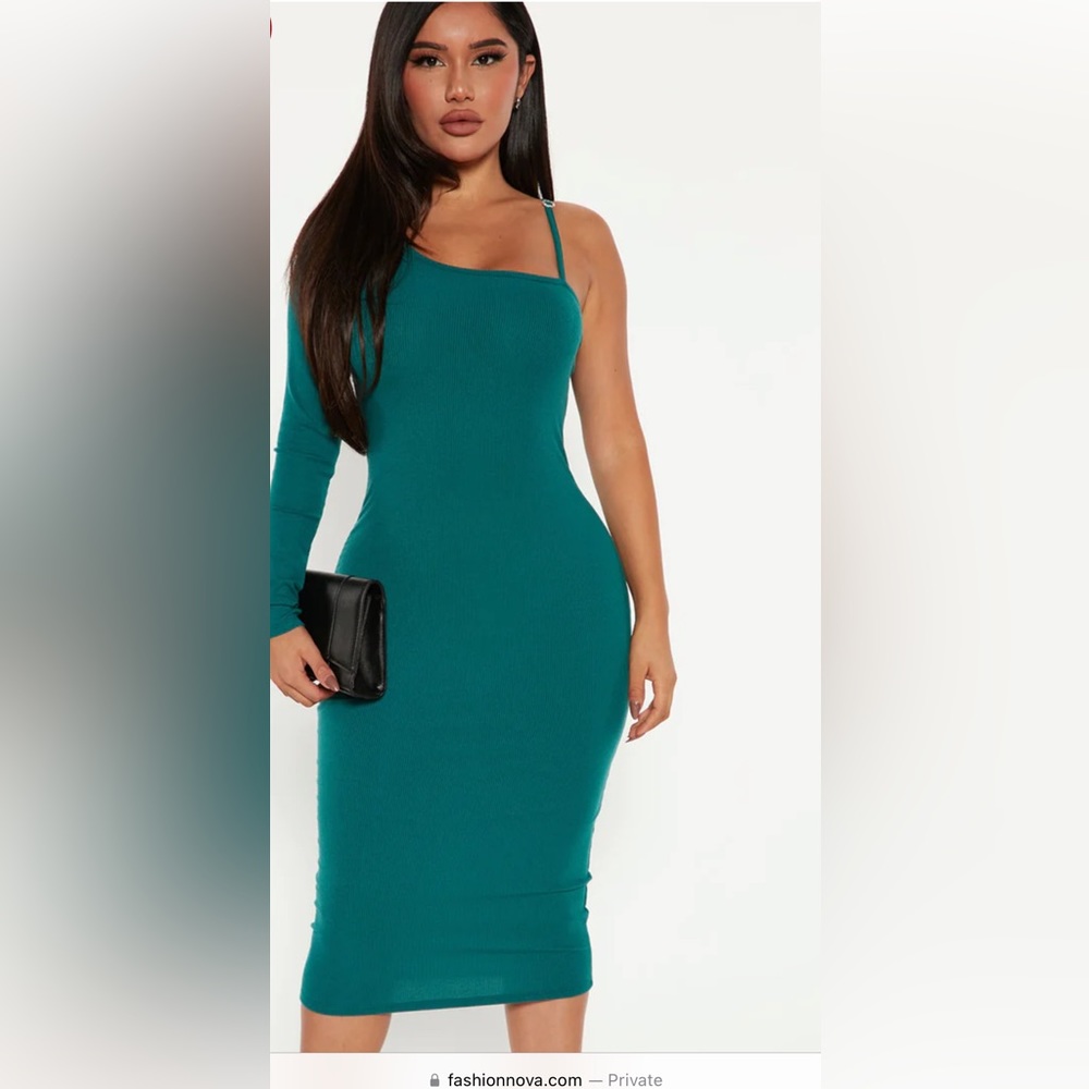 Teal Fashion Nova Dress